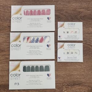 Color Street Holiday Collection, 2 accent sets and 3 full sets